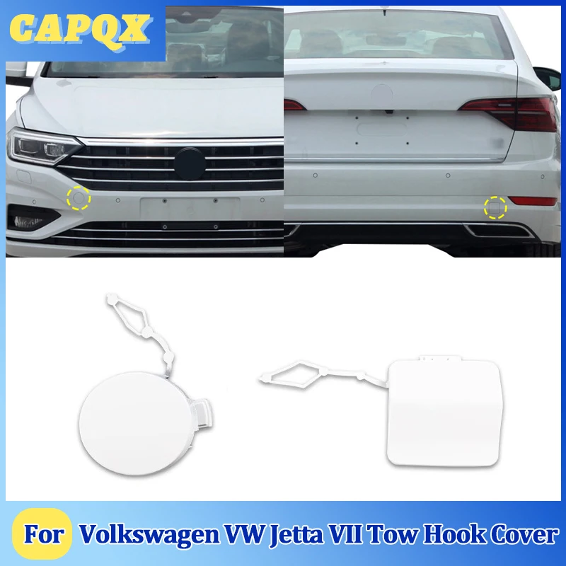 

For Volkswagen VW Jetta VII 2019 20 21 Bumper Trailer Cover Tow Bracket Cover Bumper Tow Hook Cover Cap