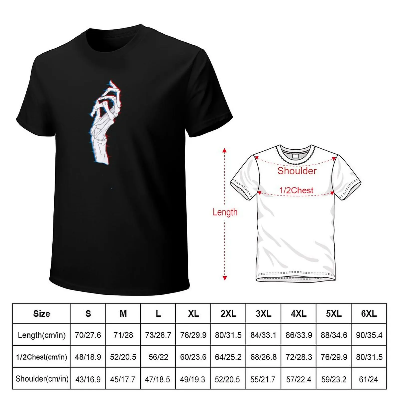 Skeleton glitch T-Shirt Big and Tall Gym T-Shirt