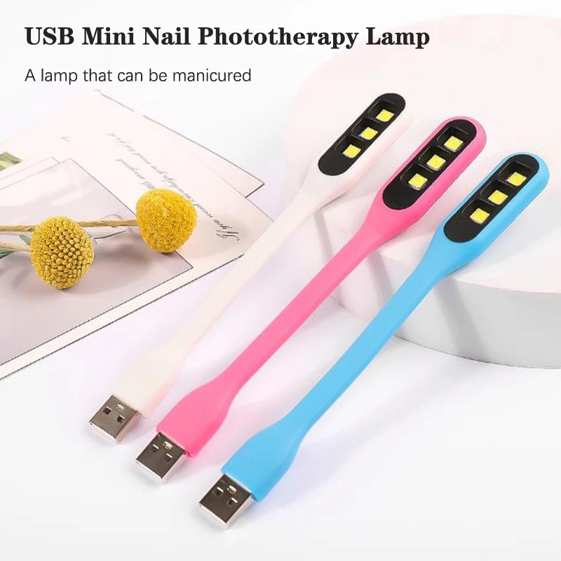 Déterminer le mini sèche-ongles, lampe UV, interface USB, matériau en silicone, flexion aléatoire, lampe de photothérapie pour ongles, vernis à ongles, séchage rapide