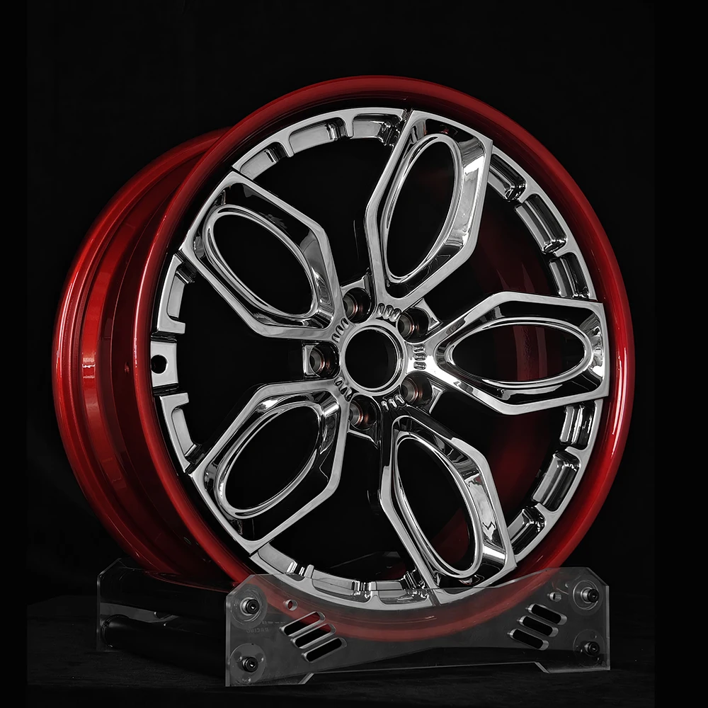 ISAL OEM Automotive Wheels 2-Piece Forged Wheel Hub T6061 Wheel Hub 18-24 Wide for Stance Tuner, Universal