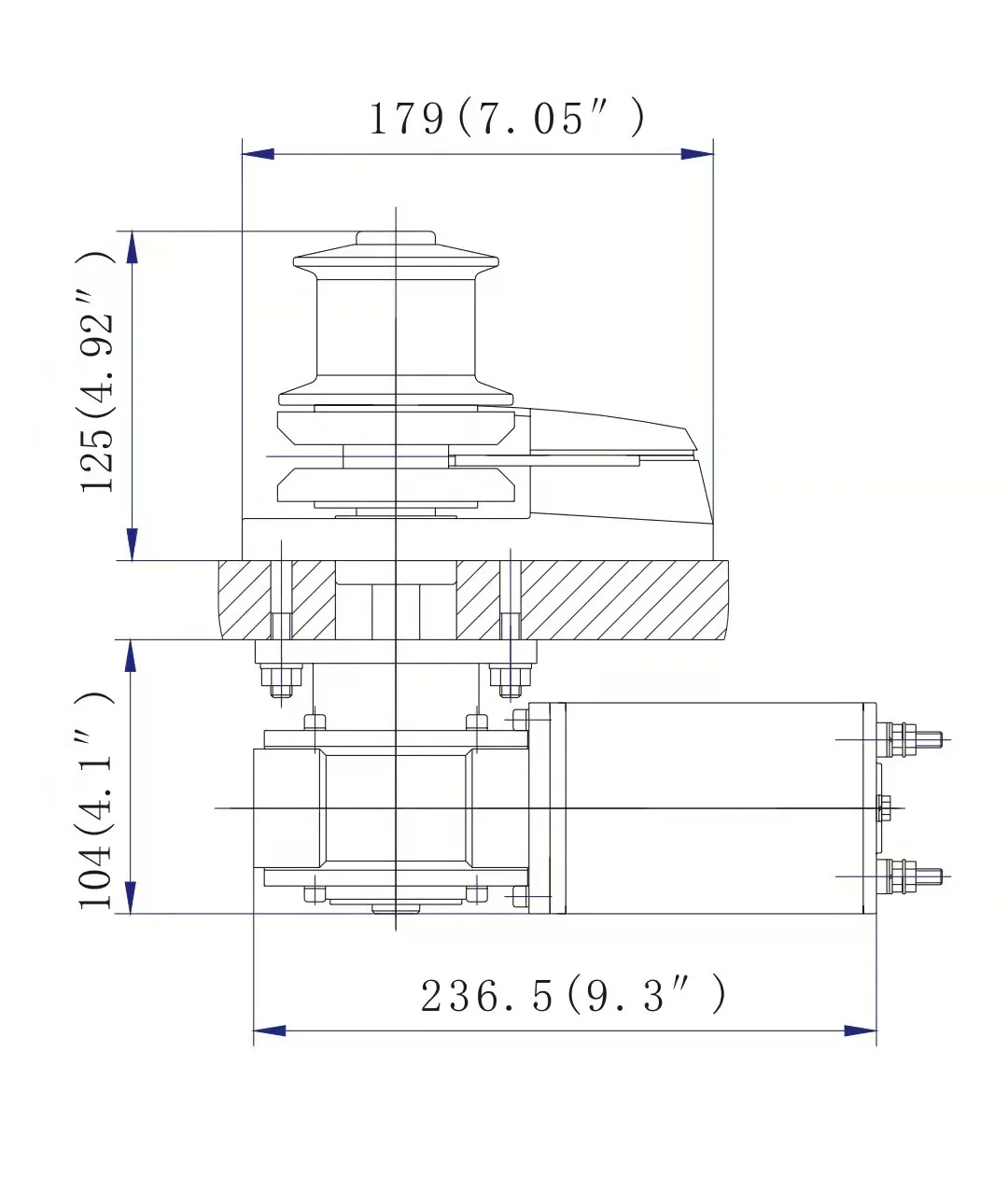 Marine Anchor Machine, Electric Yacht, High-speed Anchor Machine, Fiberglass Ship, Hardware Accessories for Ships