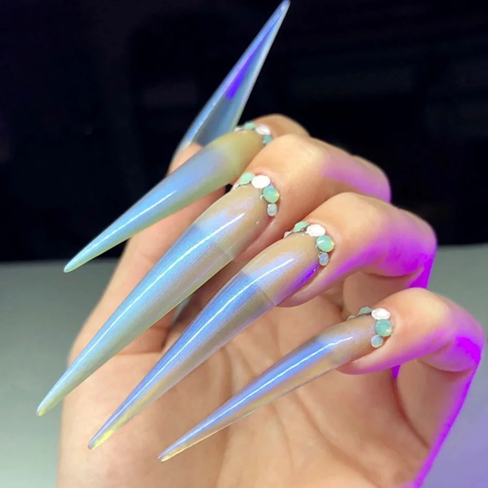 

120 Pcs Fake Nails Manicure Decals Finger Decor False Beauty Tools Abs Artificial Women Manicures Miss
