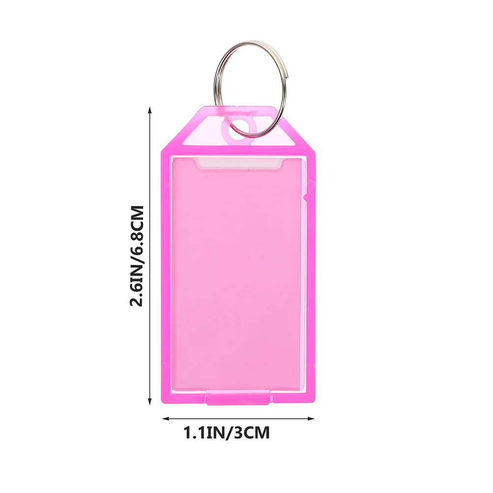 40 قطعة مفتاح ملون مع تسميات قابلة للكتابة غطاء Pp مقاوم للماء علامات الأمتعة المدمجة للمفاتيح محركات أقراص USB حقائب سلسلة المفاتيح المحمولة