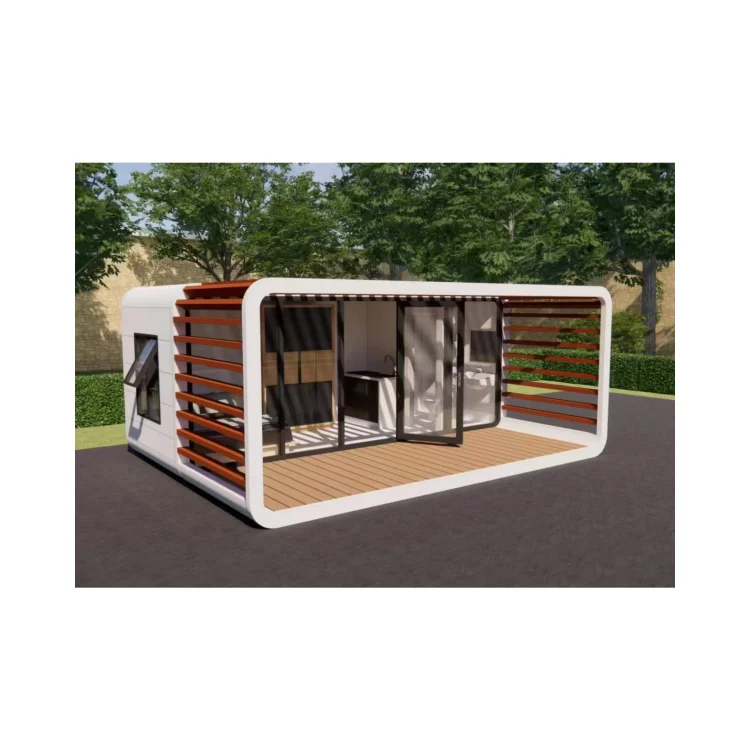 20ft 40ft Outdoor Hotel Modern Extendable Popular Prefab House Tiny House Mobile Office Apple Cabin