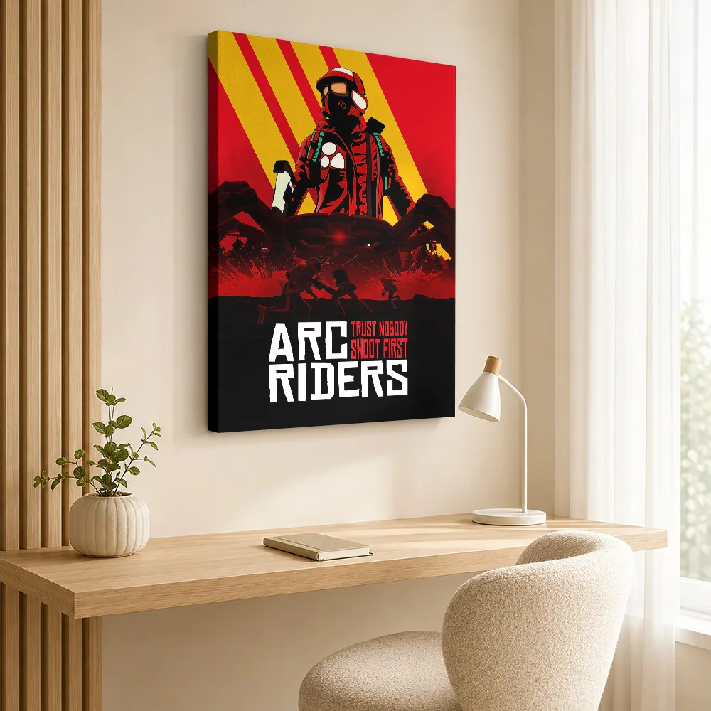 Arc Riders Trust Nobody Shoot First Canvas Print Poster Custom Photo Gaming Anime Wall Paintings Decoration for Game Room Dorm