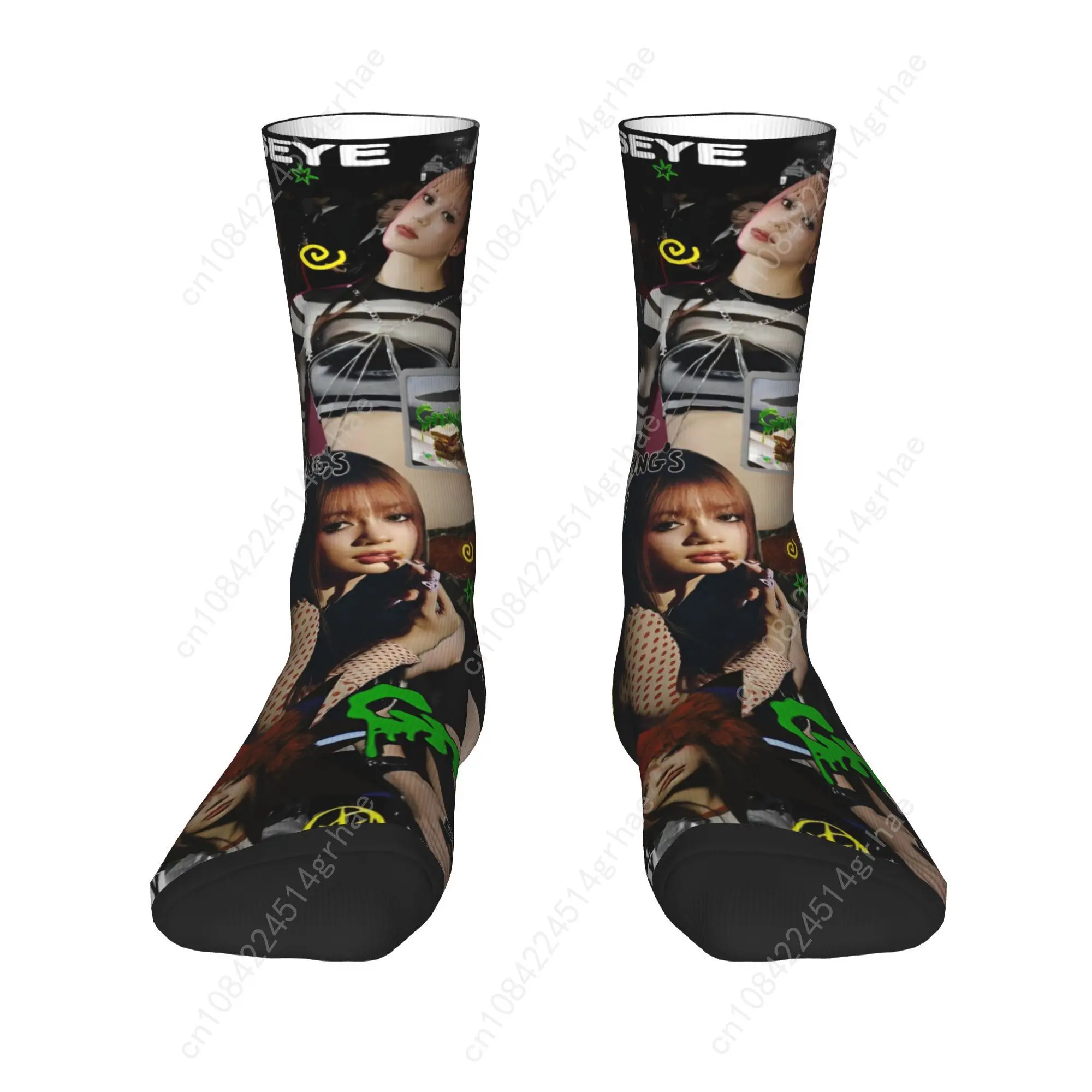 Korean Style KATSEYE Gnarly  Socks  Non Skid Stockings Women Men Breathable Climbing Socks Autumn Funny Custom Socks