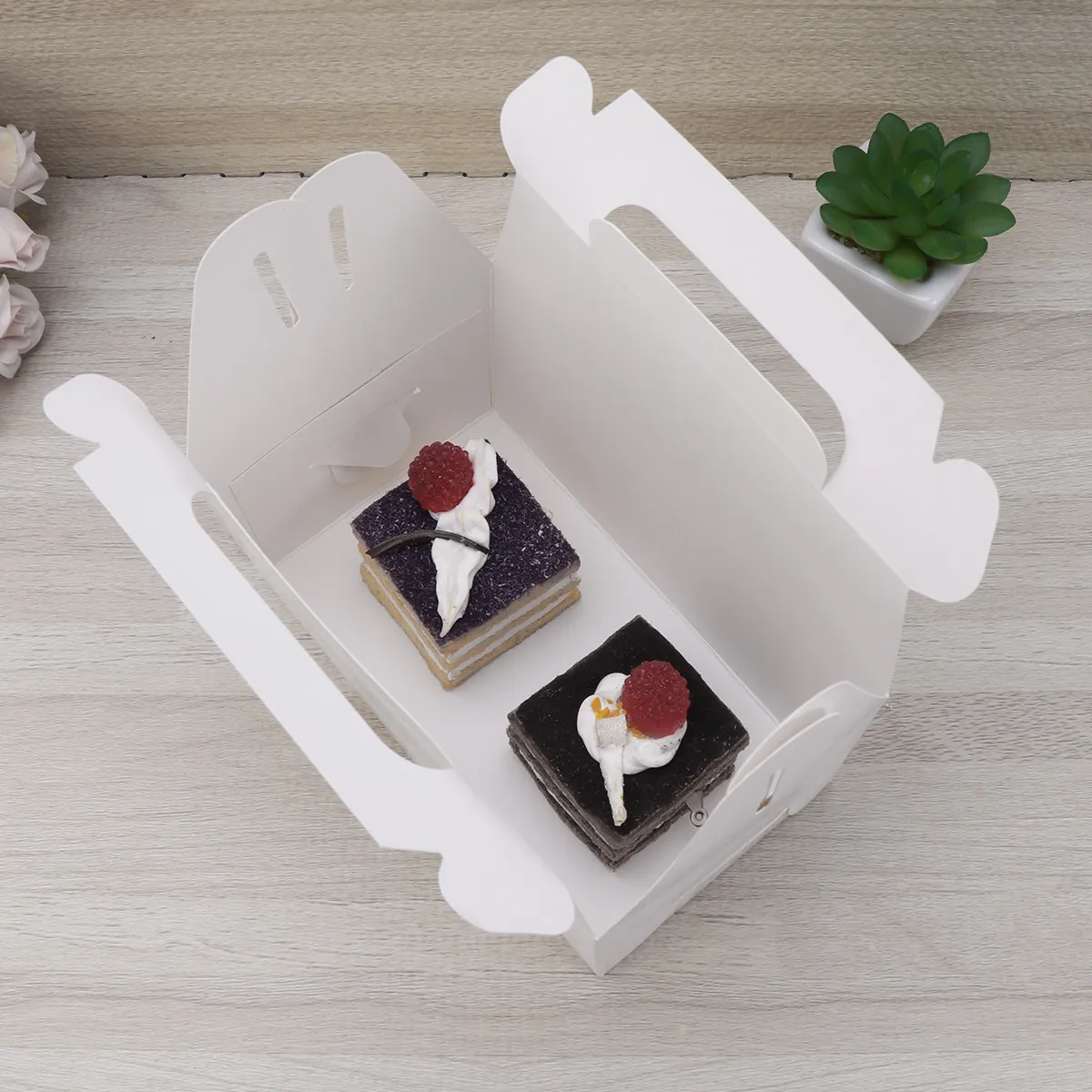30pcs Baking Packaging Ivory Board Treat Boxes Disposable Meal Prep Containers Wedding Shower Favor Gift Boxes Candy