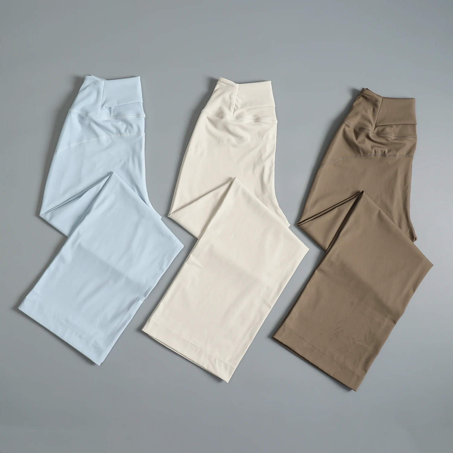 Loose draped sports trousers with pockets straight high waist slimming fitness pants for women's breathable quick-drying
