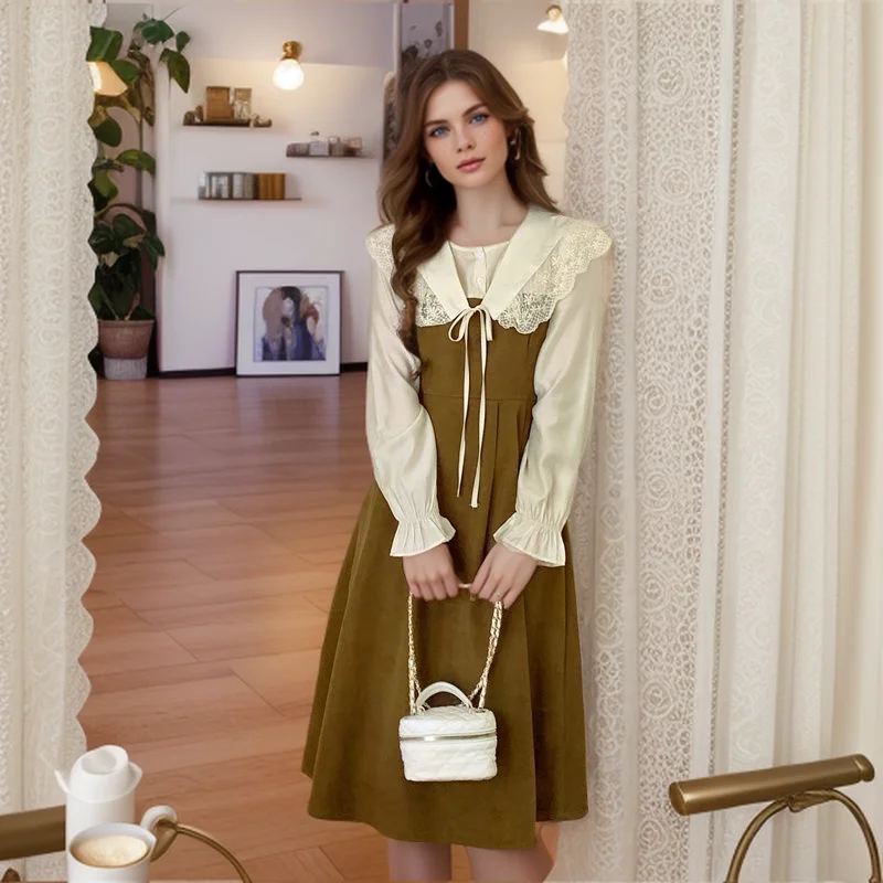 Plus Size 6XL 150KG Autumn Long Dress O Neck Elegant Party Dresses Long Sleeve Woman Casual Evening Holiday Dress