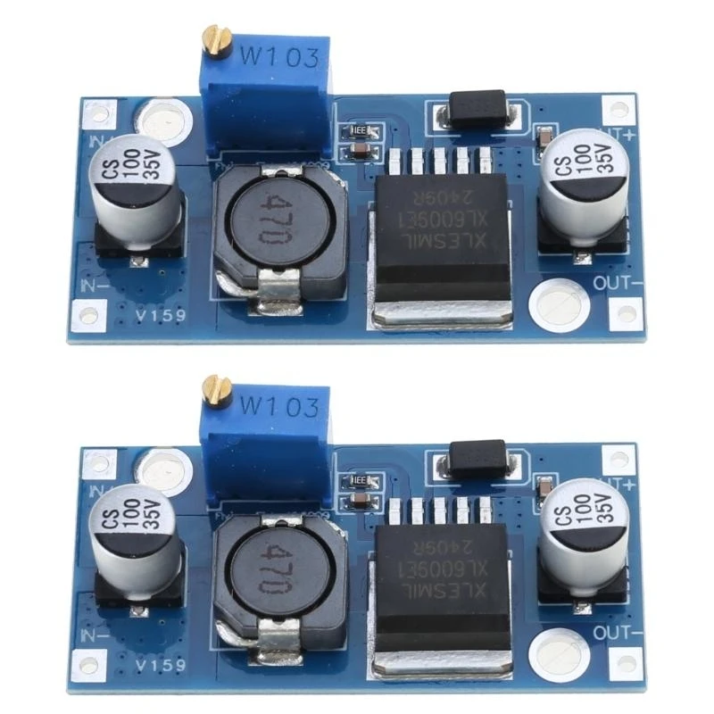 

2pc Powerful Efficient XL6009 Current Regulator for Enthusiasts Student for Circuit Design Experiments