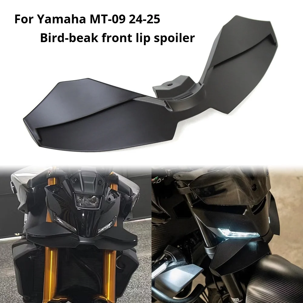 

For Yamaha MT-09 24-25 motorcycle Front lip spoiler and front fender mudguard modification parts before modification Stablizer