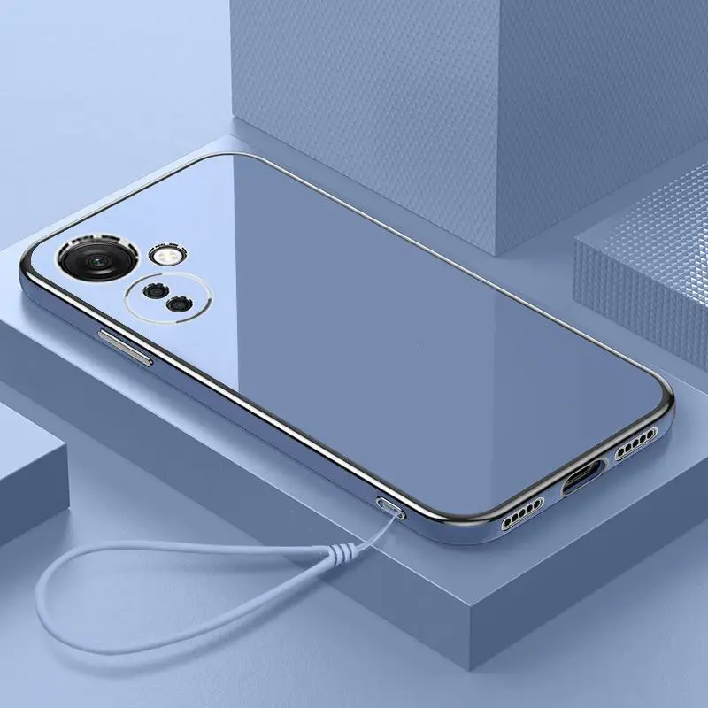 For Oppo Reno11 F Case OPPO Reno11F Phone Case oppo Reno 11F Case oppo CPH2603 Luxury Square Plating Shockproof Back Cover