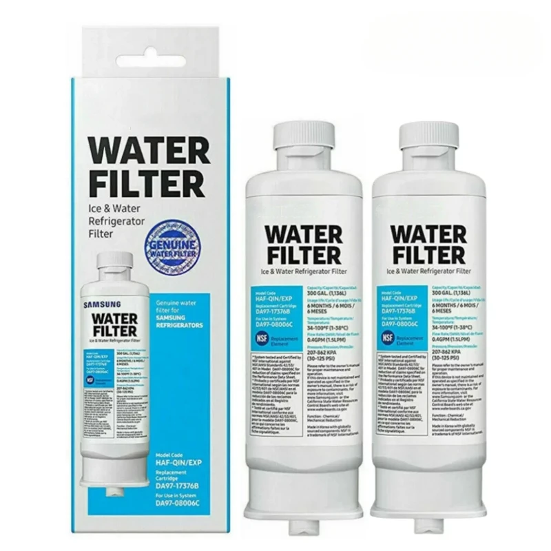 DA97-17376B Replace For Samsung Refrigerator Water Filter For HAF-QIN/EXP, HAF-QIN, DA97-08006C, （1-5 Packs)