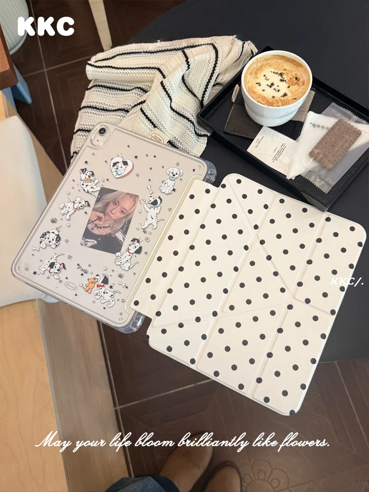 Fashion Cartoon Penguin Auto Sleep INS Tri-fold Case For Samsung Galaxy Tab A8/A9/A11+FE LITE PLUS/S6 Lite/S7/S8/S9/S10+ FE