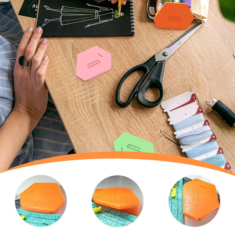 Sewing Magnetic Seam Guide Polygonal Anti-Curling Positioner Home Sewing Machines Hemmer Guide Sewing Supplies