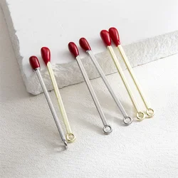 6pcs New Korean Match Matchstick Charms For Jewelry Making DIY Necklace Earrings Earring Bracelets Accessories 47*3mm