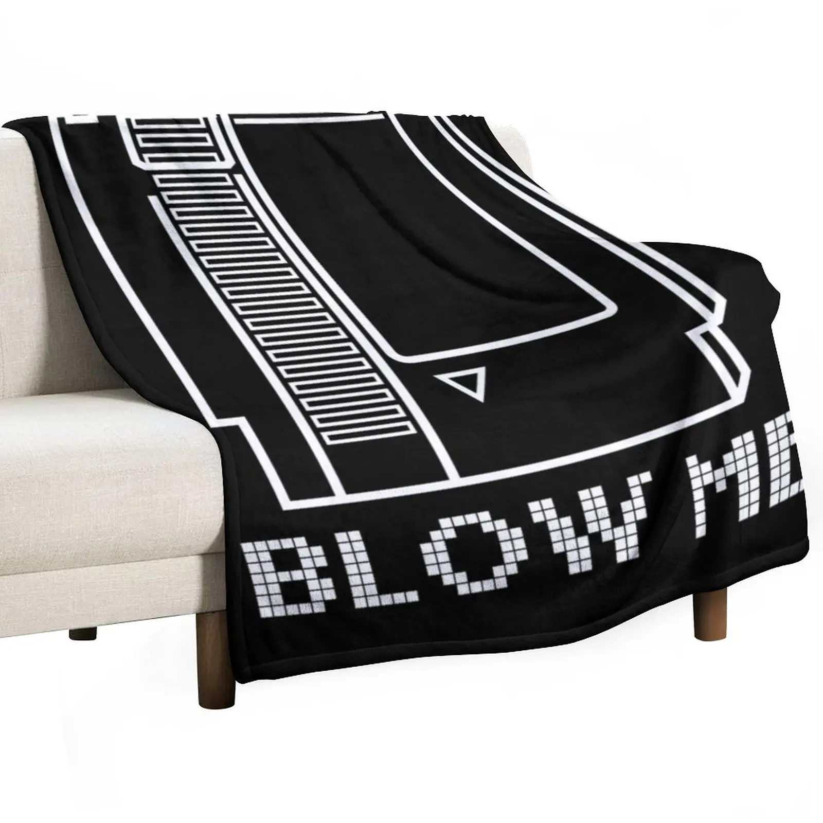 Blow Me - Video Game Cartridge Throw Blanket Plush Decorative Sofa valentine gift ideas Blankets