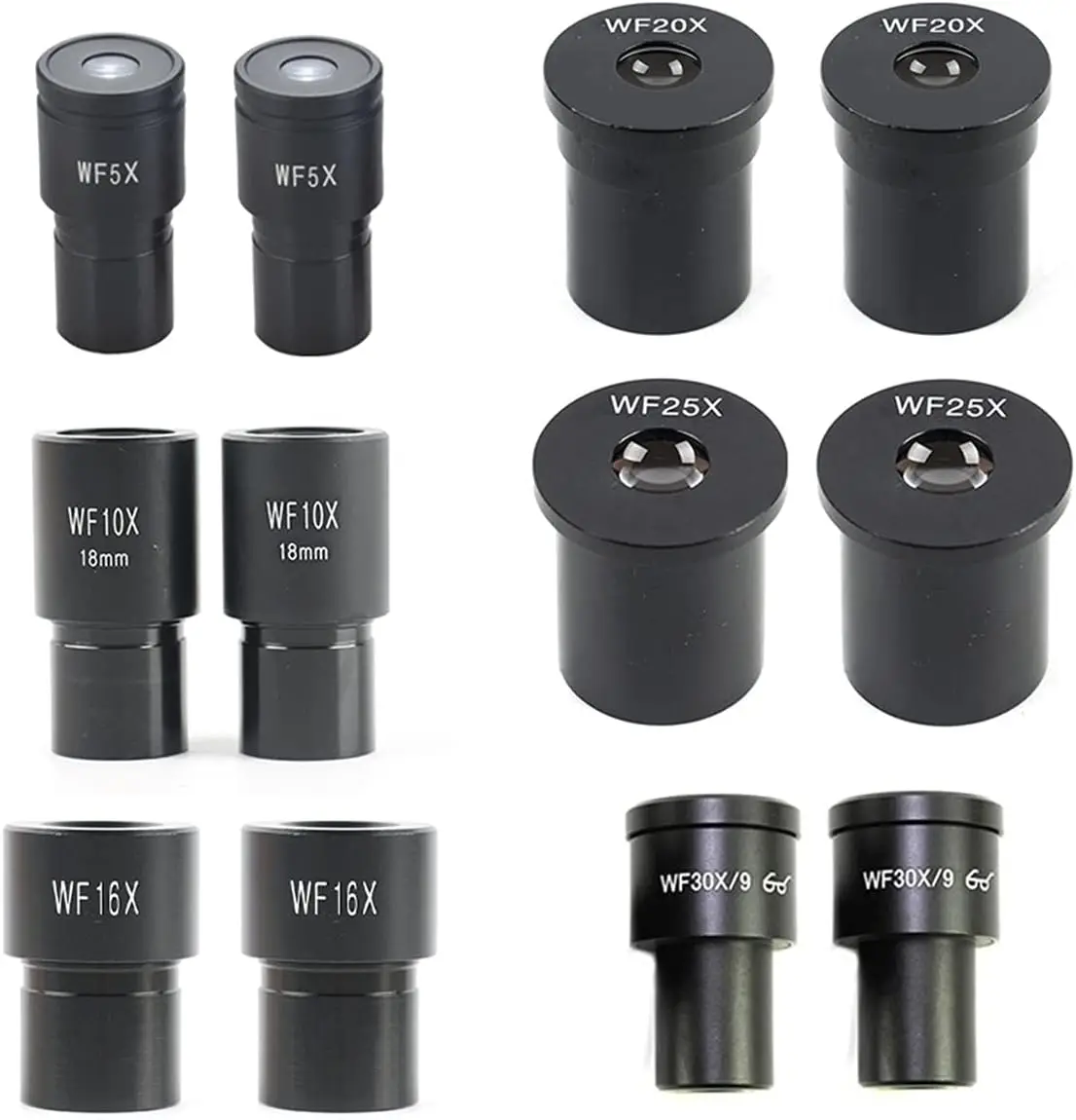 Observation WF5X 10X 16X 20X 25X 30X Wide-Angle Eyepiece for Biological Stereo Microscope Mounting 23.2mm Optical Glass Eyepiont