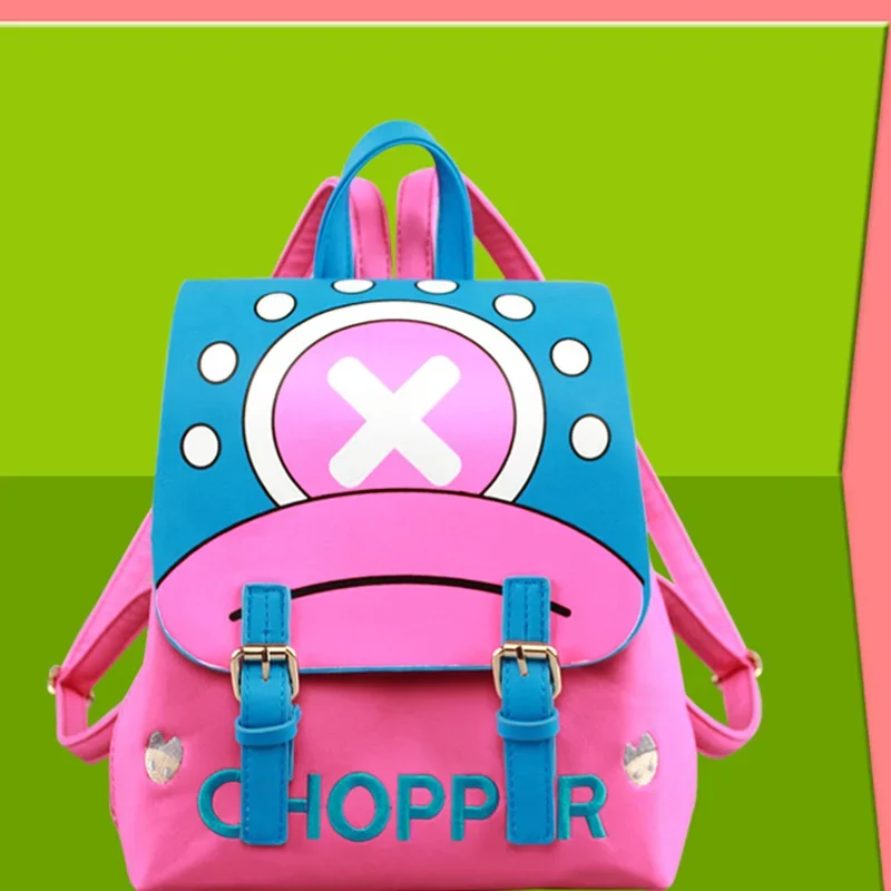 One Piece Tony Tony Chopper Manga Two Dimensions Student School Bag Backpack Shoulder Bag Cosplay Anime Peripherals Gifts