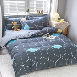 Fall Simple plaid Style Duvet Cover 220x240 Quilt Cover 1PCS Comforter Covers for double twin queen king bed size Plaid bedding