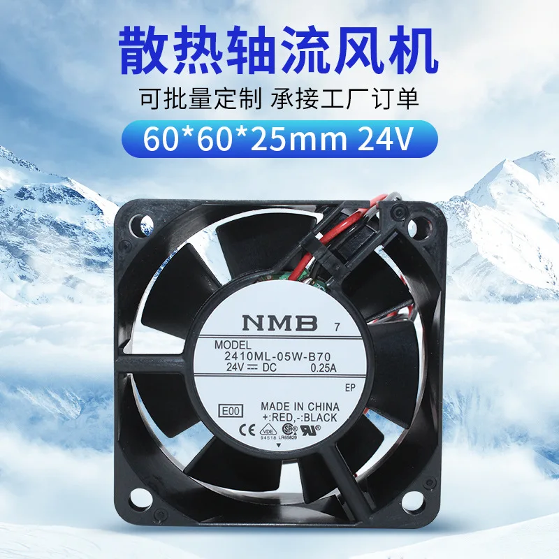 

Вентилятор с регулируемой частотой вращения NMB 6025 24V 0.25A 6 см, высокопроизводительный, для 2410ML-05W-B70 B79