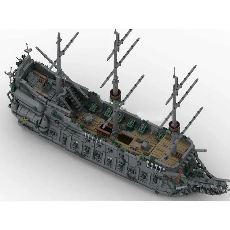 Military Series Model Moc Building Blocks Classic Pirate Ship Model Technology Bricks Assembly Holiday Construstion Toy Gifts