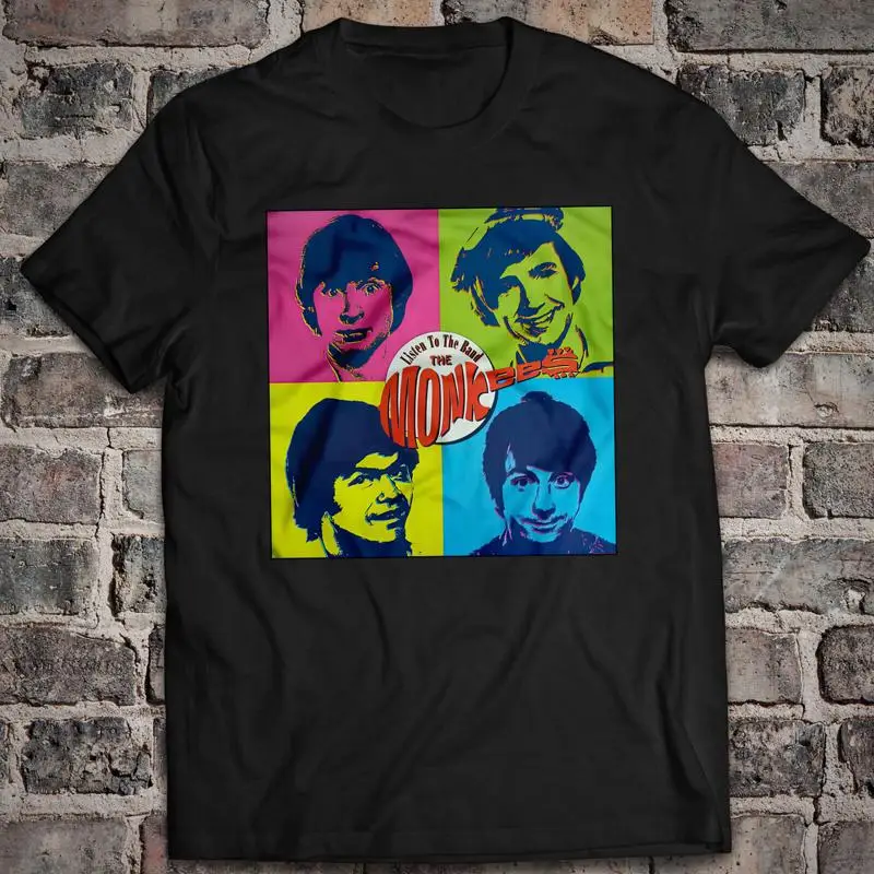 The Monkees Listen to the Band Shirt Last Train to Clarksville I Wanna Be Free