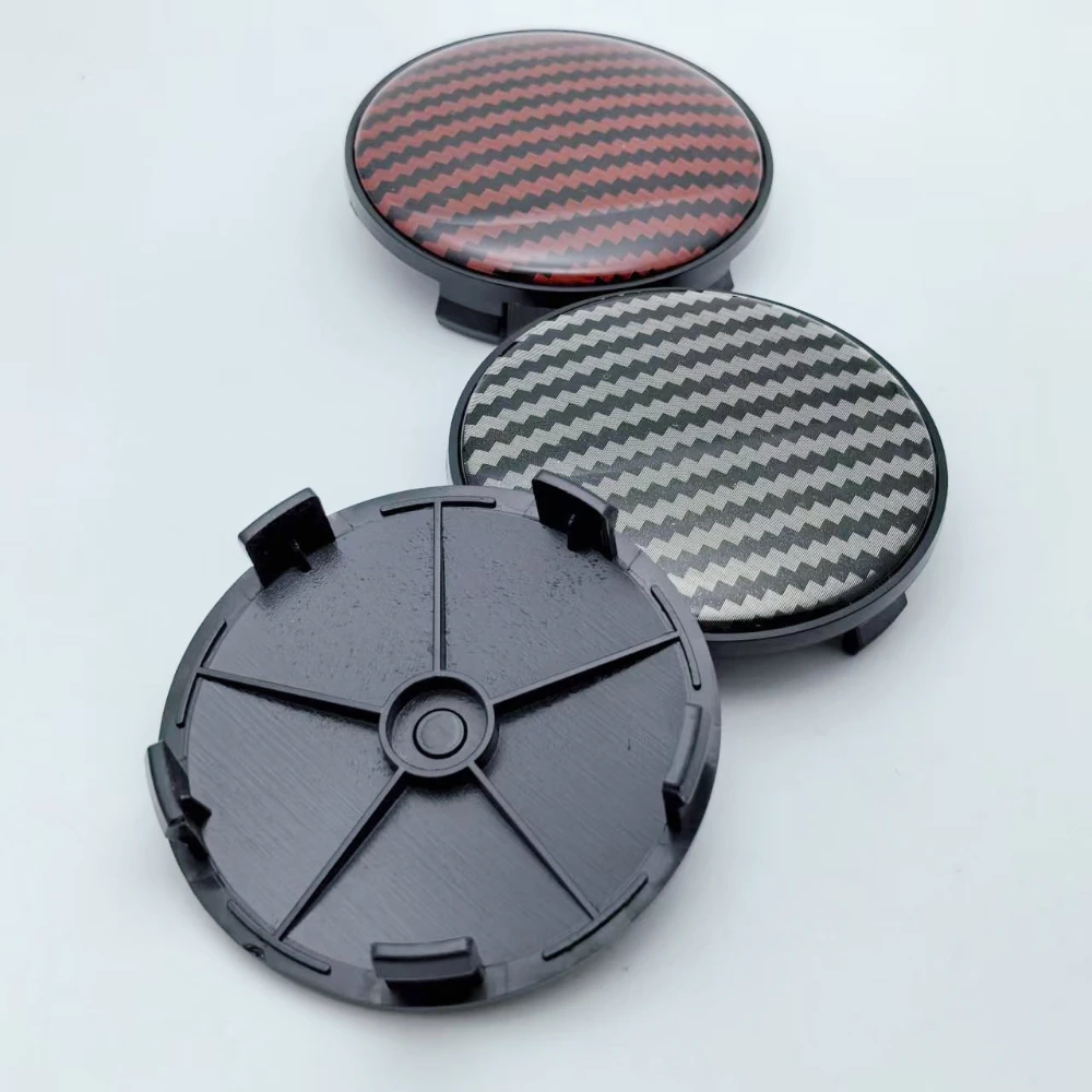 4 قطعة لا شعار شعار الايبوكسي الراتنج ألياف الكربون شارة سيارة عجلة مركز قبعات 68 مللي متر 63 مللي متر عجلات غطاء محور حافة Hubcaps غطاء اكسسوارات