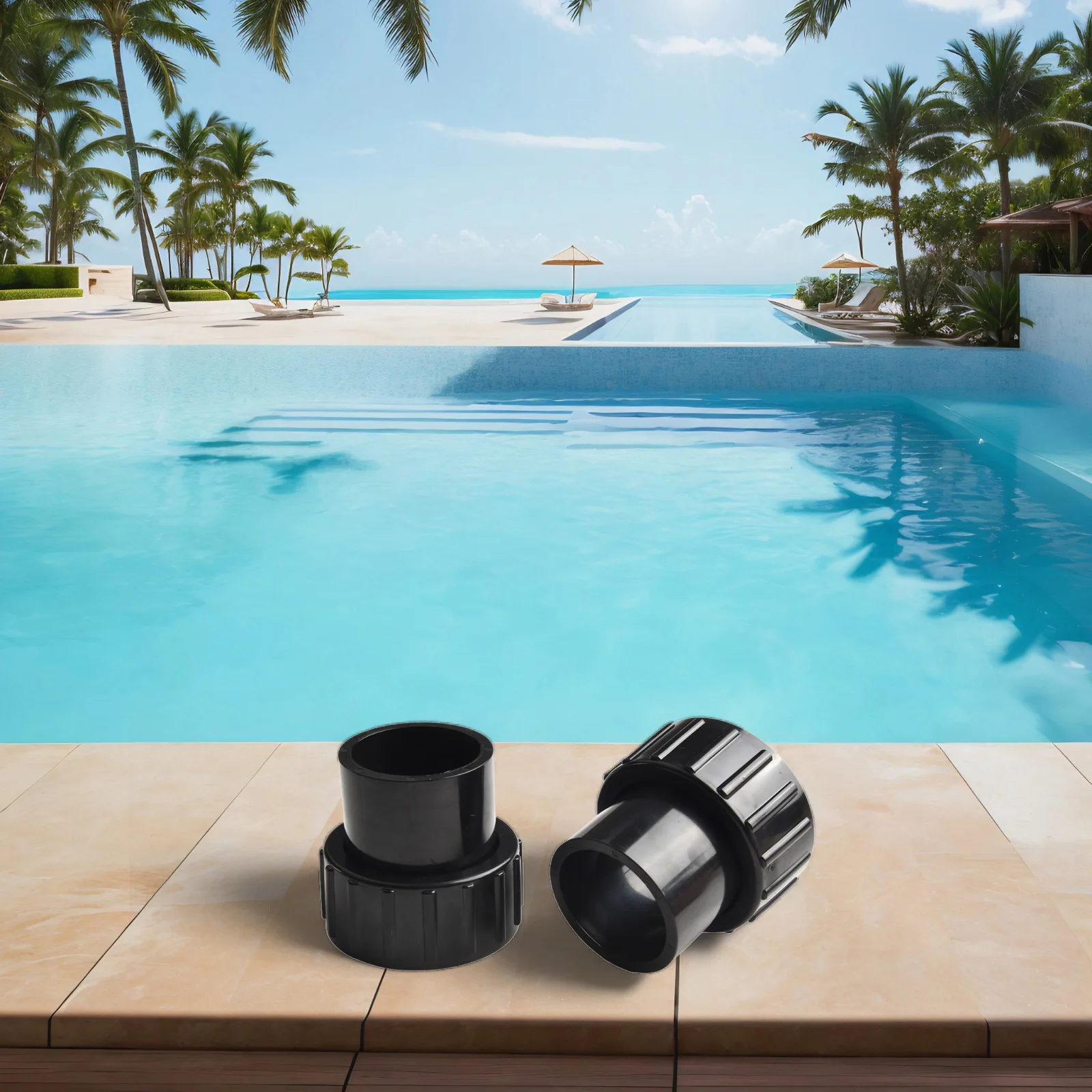 Union Kit for Pentair For Superflo for Pool and Spa Pump Applications Replacing OEM Part 350157 1.5 Inch Configuration