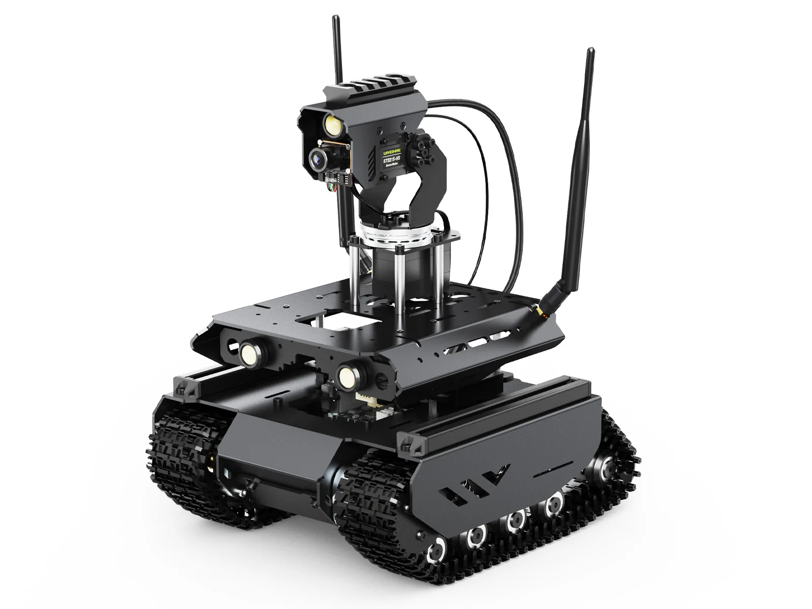 Waveshare UGV Beast Open-source Off-Road Tracked AI Robot per Jetson Orin Nano 4GB, opzionale per Jetson Orin Nano 4GB Kit