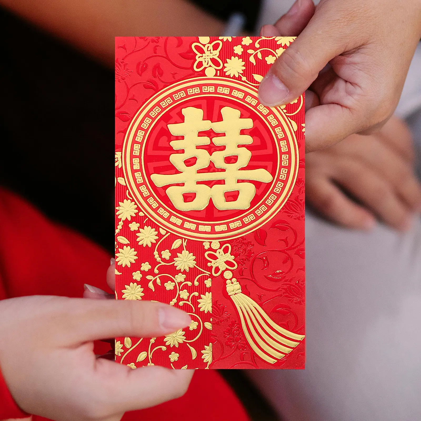 

24Pcs Red Envelope Chinese Style Wedding Red Packets Large Paper Money Holder Cash Gift Packets Traditional Lucky Wedding Party