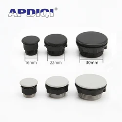 10Pcs 16mm 22mm 30MM LAY37 XB2 LA38 Push Button Switch Panel Waterproof Plug Button Box Blocked Grey Black Signal Lamp