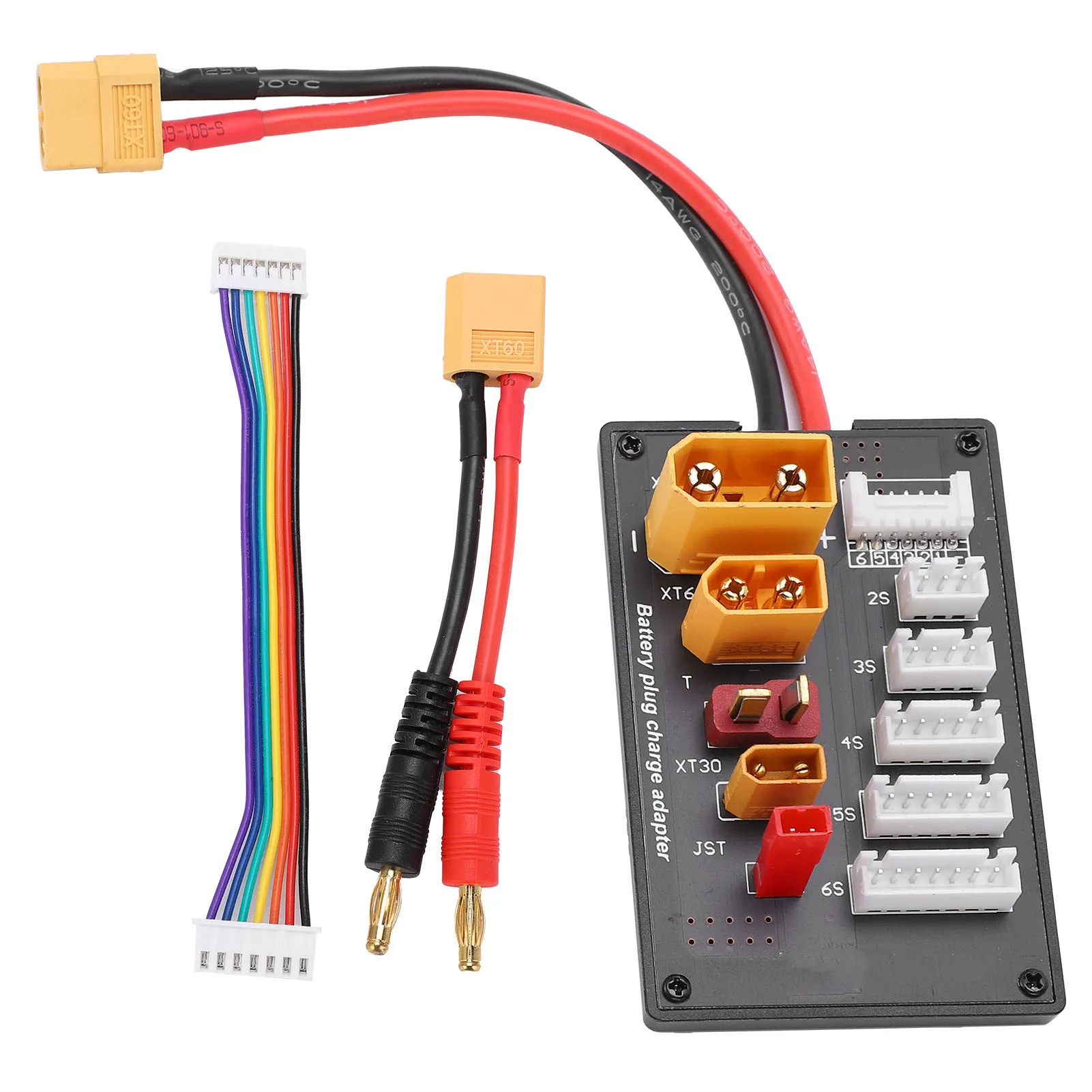 Xt60 Lipo Parallel Opladen Bord Lipo Acculader 2S-6S Parallel Gebalanceerde Oplaadadapter