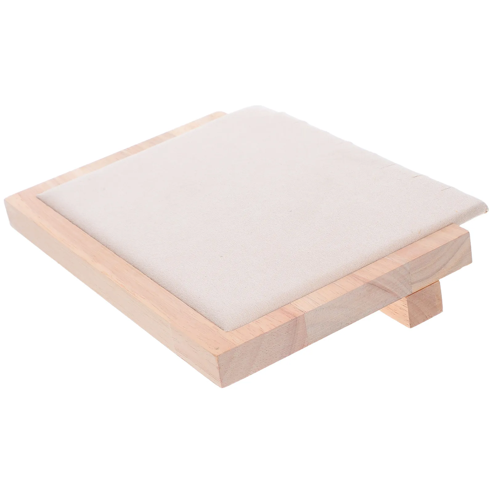 

Spacesaving Solid Wood Necklace Display Stand Jewelry Organizer Tray Elegant Showcase for Jewelry and Accessories