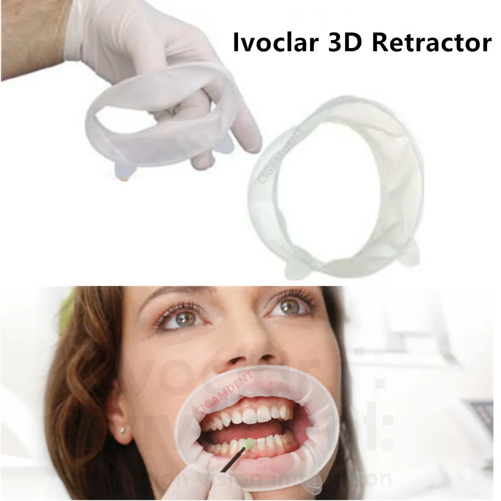 10pcs OptraGate 3D Soft Lip Dental Sterile Rubber Dam Cheek Retractor Mouth Opener