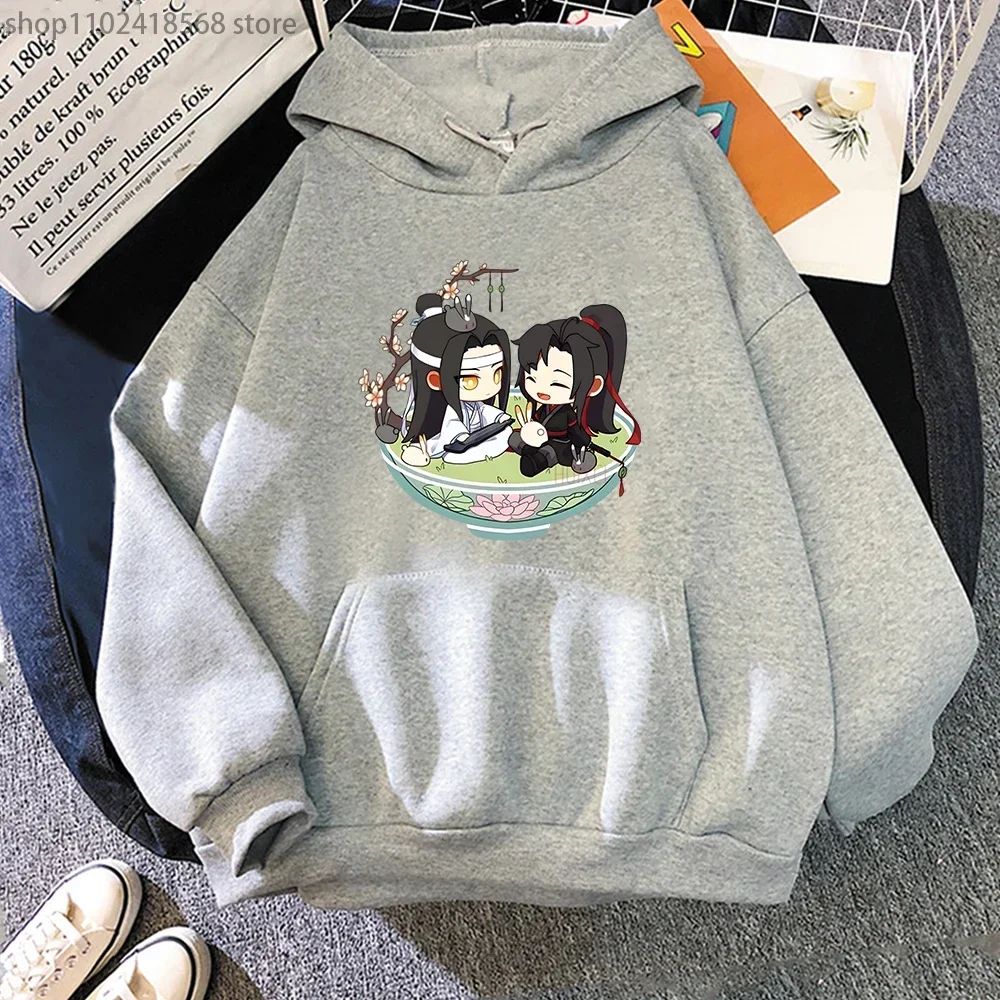 Mo Dao Zu Shi Hoodie Anime Catoon Sweatshirt Lan Wang Ji Wei Wu Xian Streetwears Women Hoody Kawaii Casual Loose Female Clothes