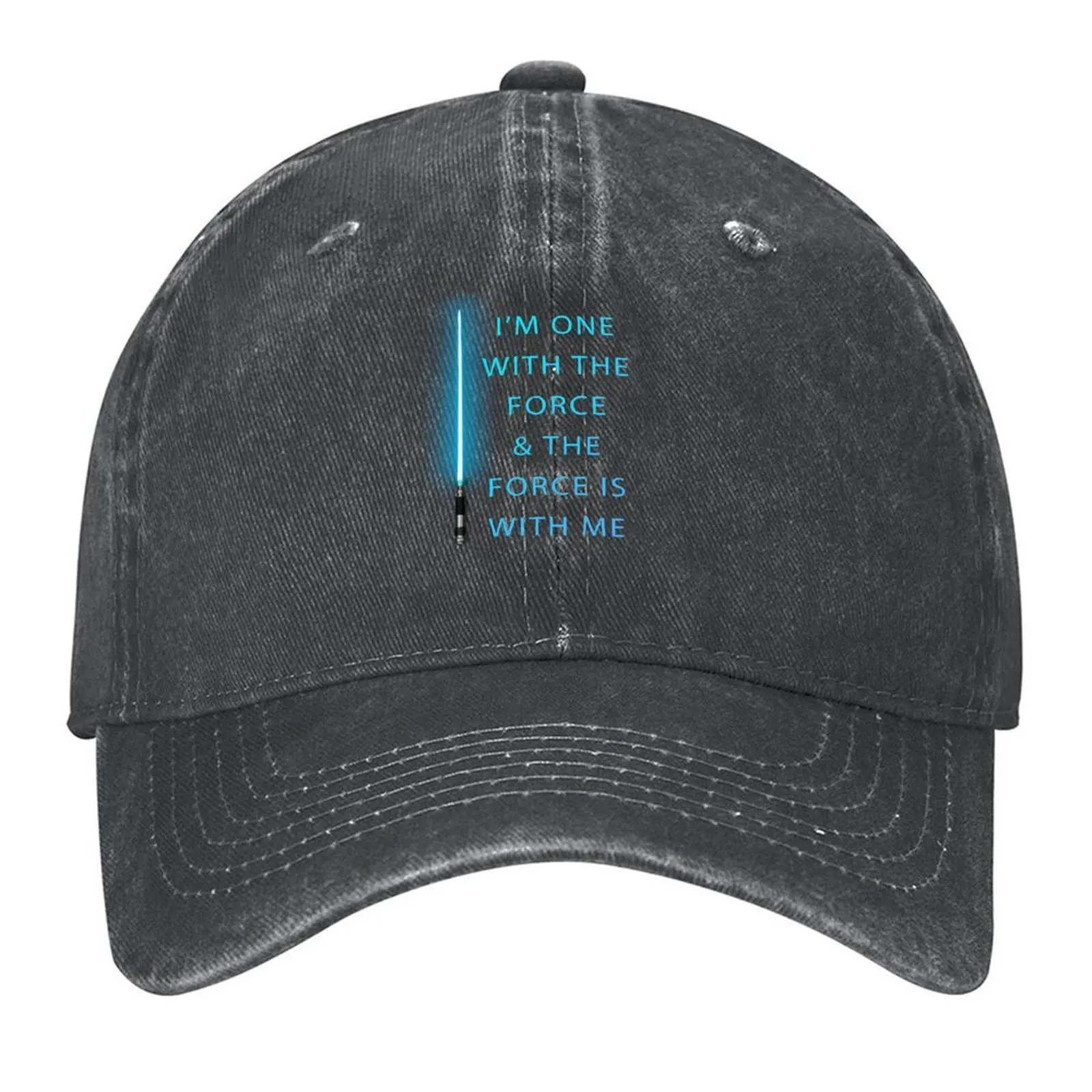 

I'm One With the Force &The Force is With Me Baseball Cap Big Size Hat Ball Cap sun caps Boy Women's