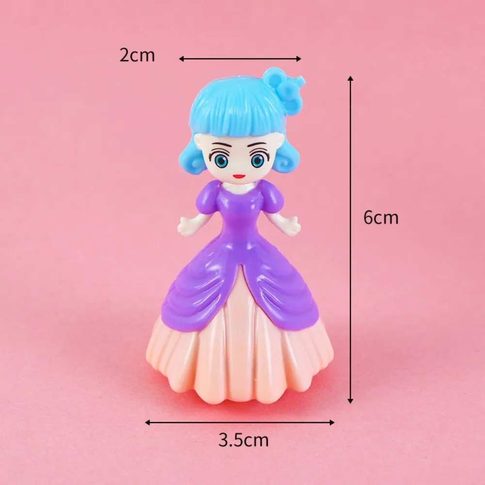 Creative Princess Themed Inertia Powered Pull Back Pocket Car Toy for Kids Toddlers Baby Gift Kindergarten Prize Fun Activity