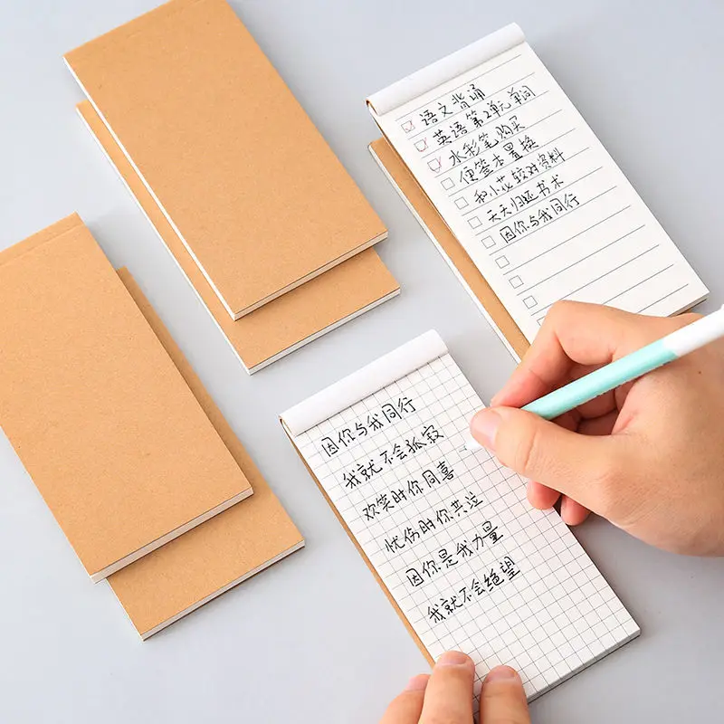 2023 Student's Calendar Notebook Diary Notebook Mini Portable Small Grid Book English Word Book Notepad School Supplies Notebook