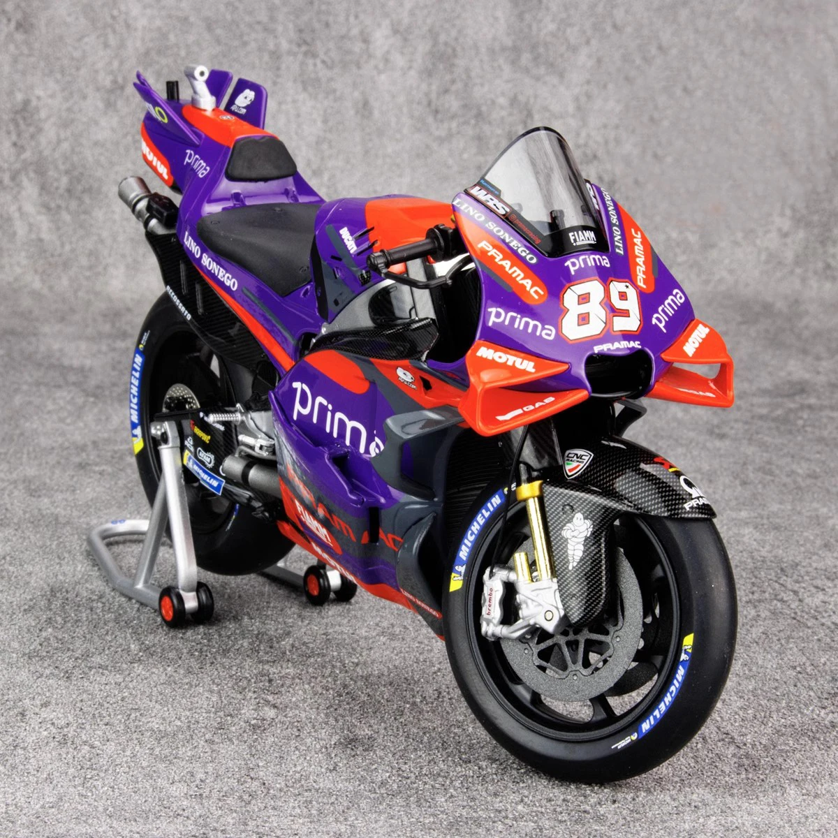 KILO works 1/12 2024 Prima Pramac Racing.Ducati GP24 #89  Motorcycle model metal holiday gift collection