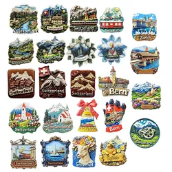 Europe Switzerland Bern Resin 3D Fridge Magnets Tourism Souvenir Refrigerator Sticker Handicraft Gift Decoration Articles