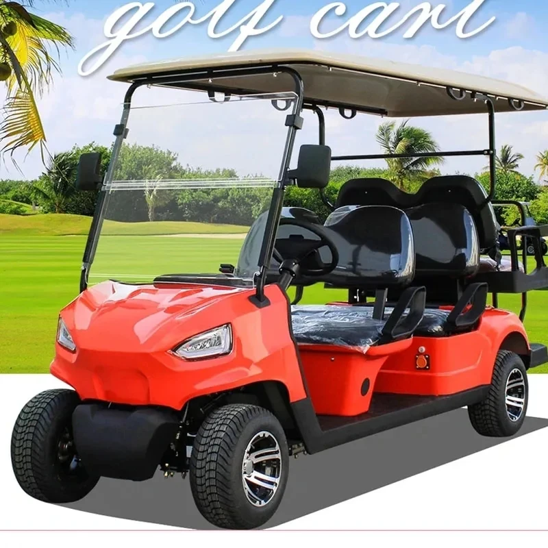 Custom Top Quality 48v Electric Push Golf Cart High Capacity 6 Seat Off Road Golf Cart