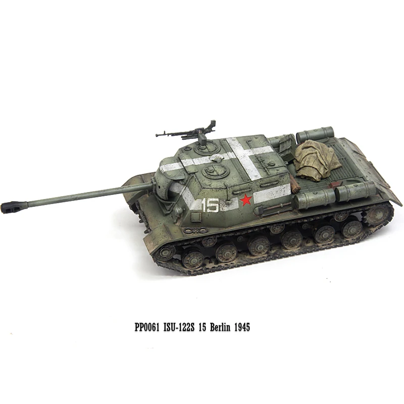 

1:72 Scale PVC Plastic PP0061 Su-122 Tank ISU-122S 1945 Tank Chariot Model Militarized Combat Type Adult Classics Gifts Toys