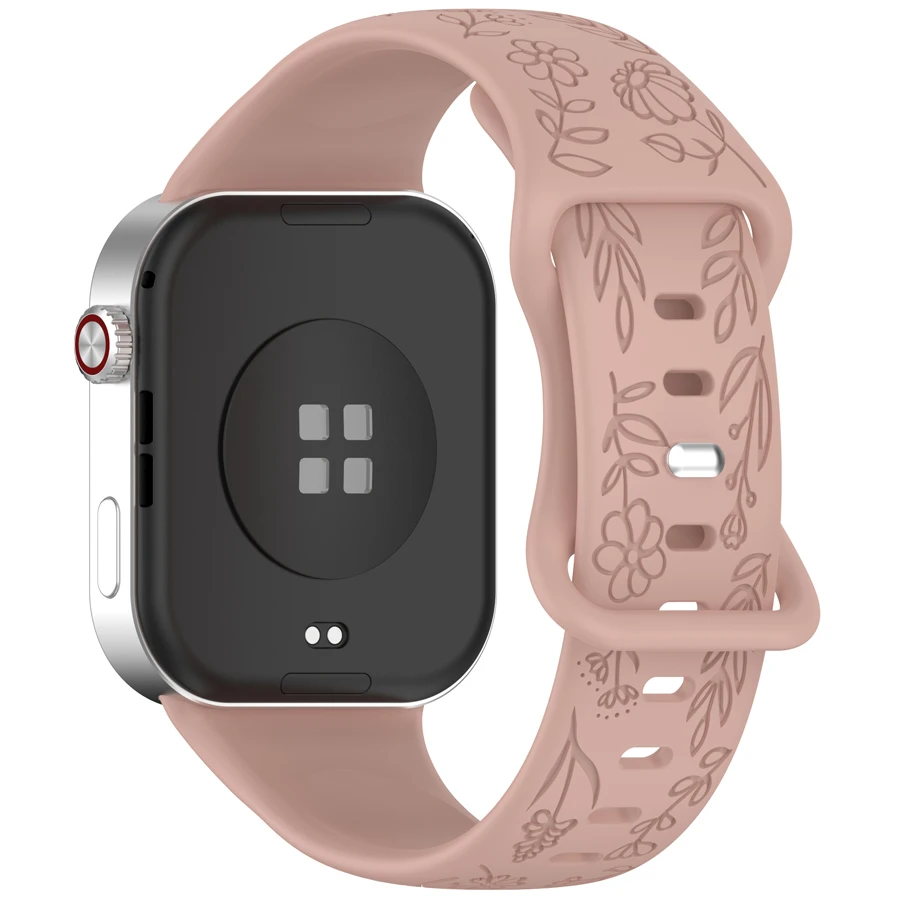 3D-geschnitztes Blumenarmband für Xiaomi Mi Smart Band 8 Pro/9 Pro/10 Pro Ersatz-Sportarmband für Redmi Watch 4 5 6 Armband – Detail 4