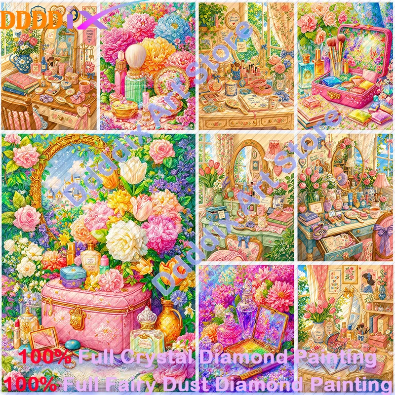 Photography Geometry - Dressing Table 100% Fairy Dust Diamond
