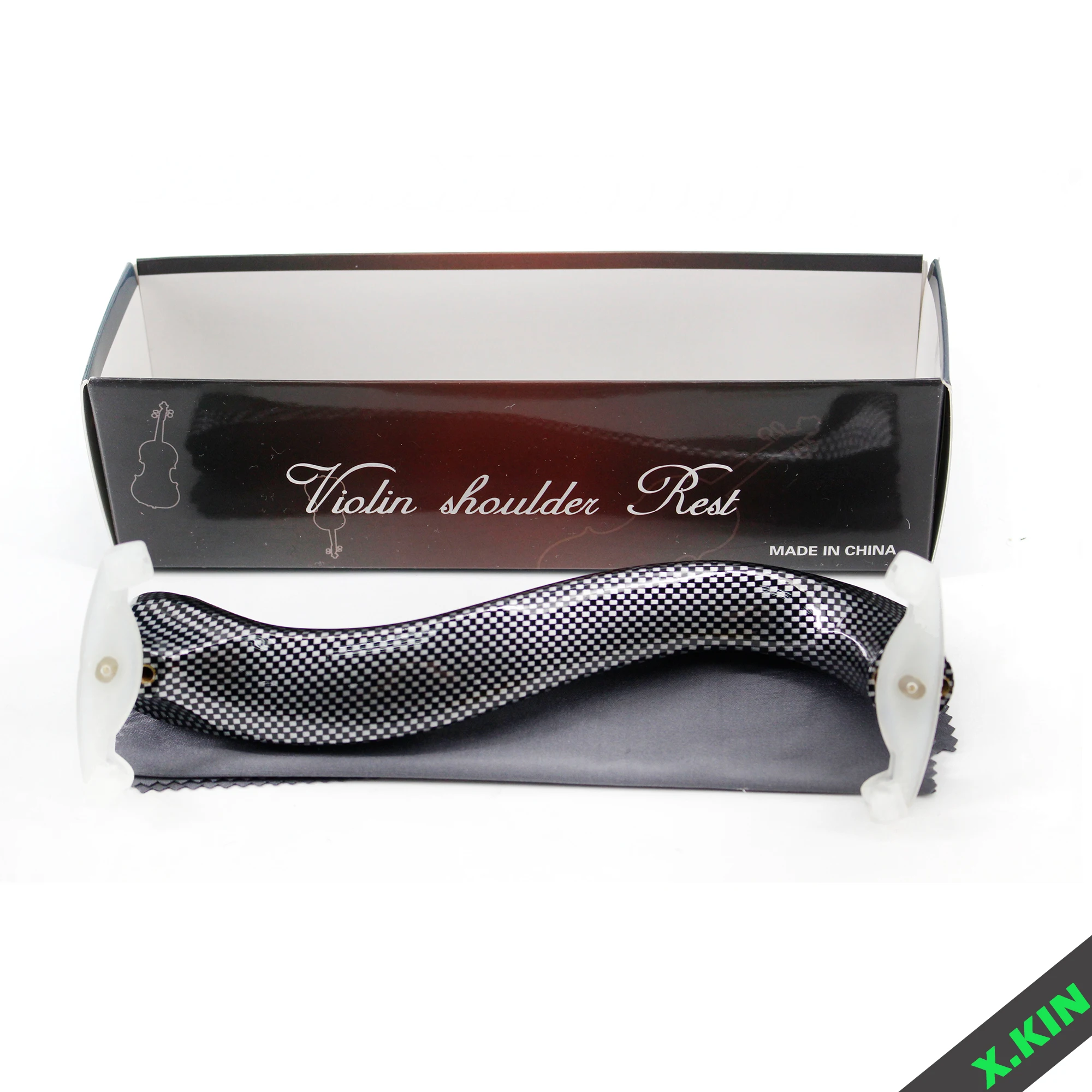 Glass Fiber Breathable Sponge Design, Comfortable and Adjustable Violin Shoulder Rest, Professional Violin Shoulder Rest Accessories 4/4 3/4 1/2 1/4