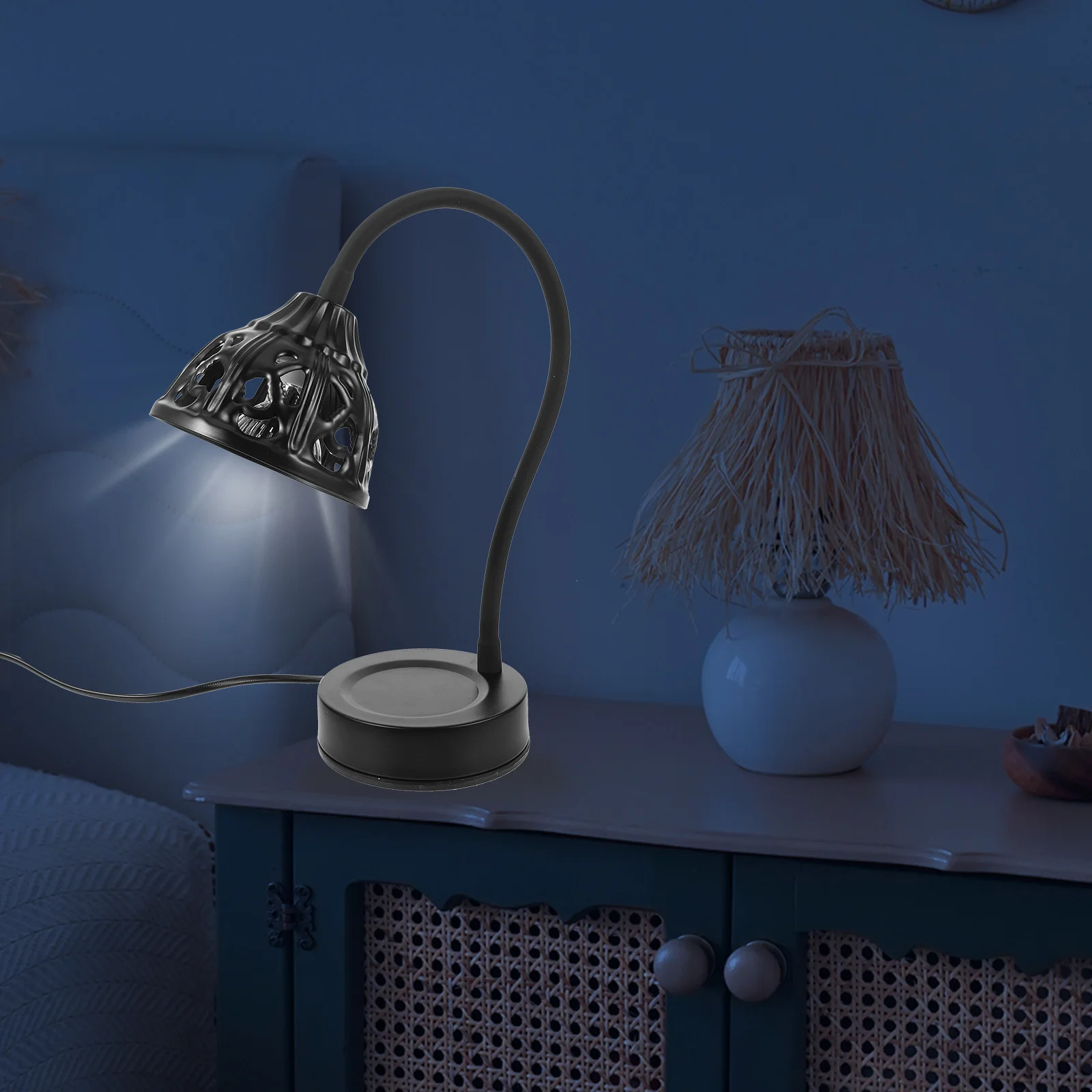 

Modern Warmer Lamp Small Decorative Night Light Bedroom Wax Melt Warmer Jar Heater Electric Safe Scented Wax