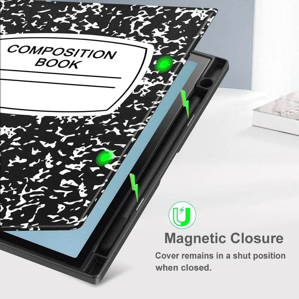 

10,3-дюймовый защитный чехол с функцией автоматического сна/пробуждения, тонкий чехол-книжка из искусственной кожи для Boox Note Air4 C (2024)/Air3 C/Air3 B/W (2023)