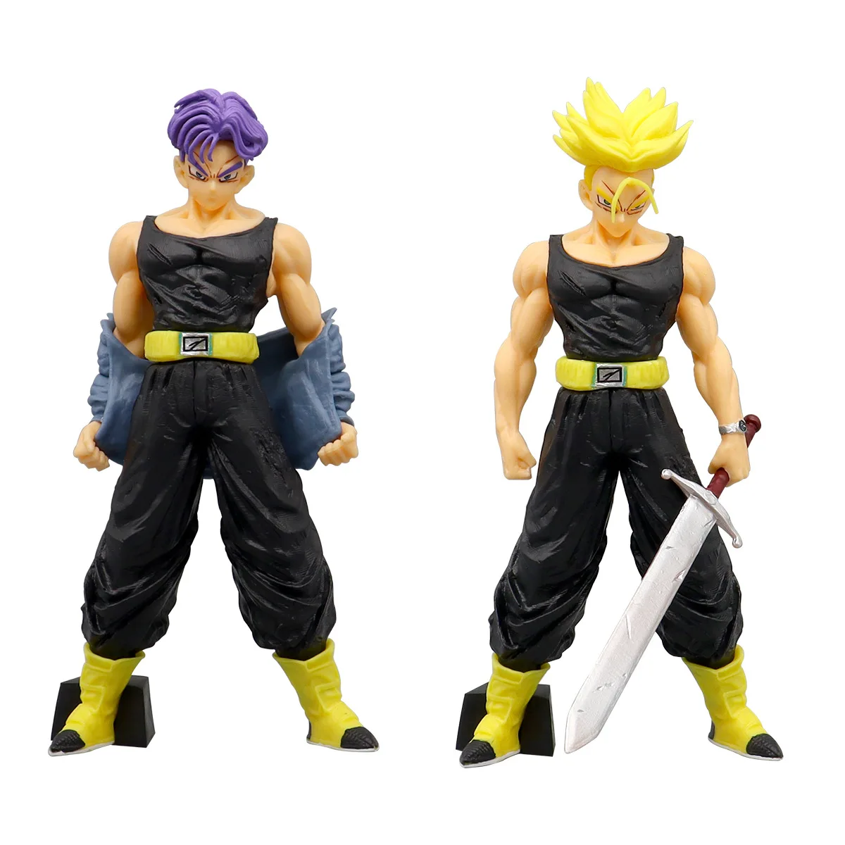 Figura de Anime de Dragon Ball Z, Gohan Super Saiyan Battle Ingured Comics, versión negra Figura de PVC DBZ Gohan Goku, modelo c