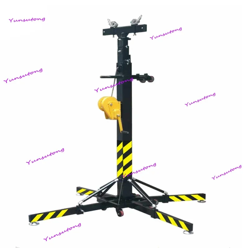 

Ava 6M height 250KG load 1800lbs winch 6M height light stand stage lifting tower heavy duty crank heavy lifting tower